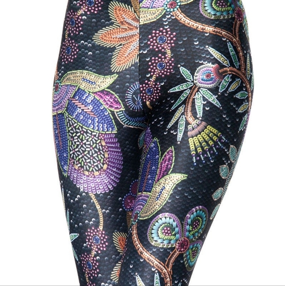 BLACK MILK NOT ACTUALLY SEQUINS LEGGINGS SMALL - Picture 2 of 4